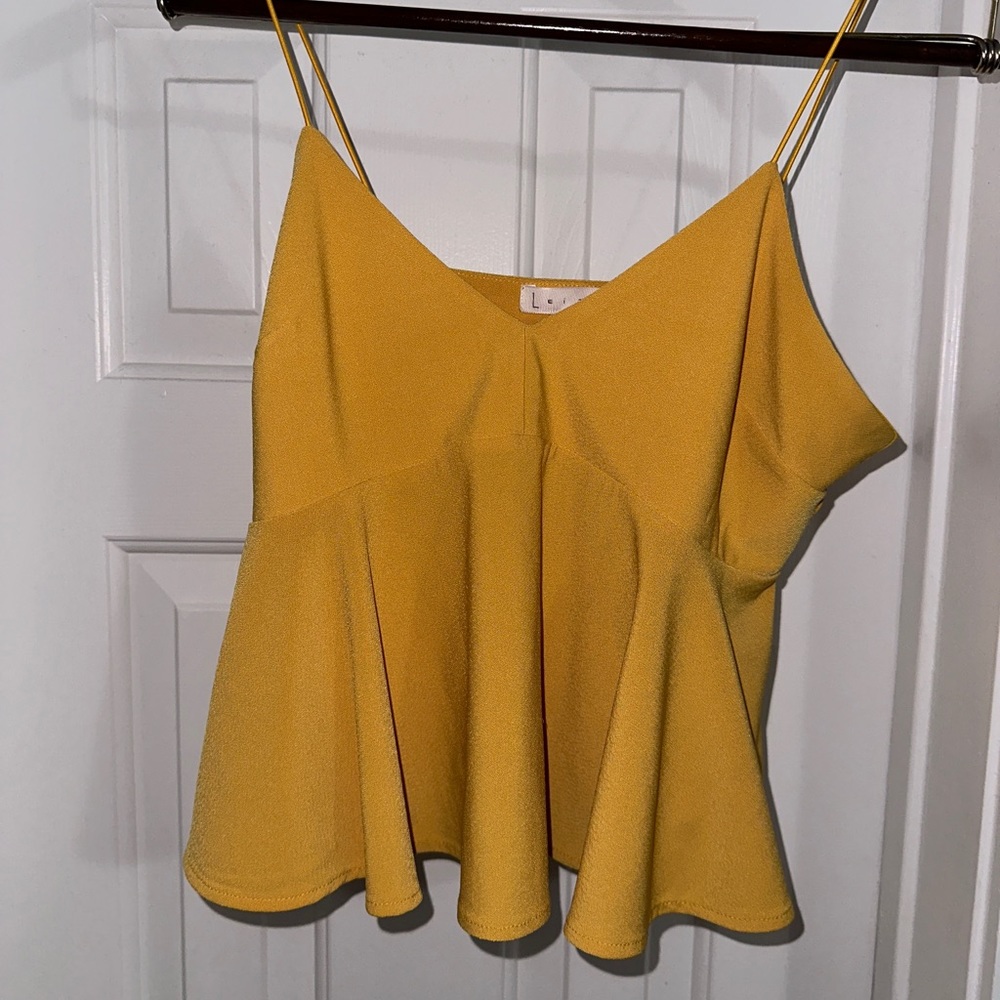 Leith peplum tank top